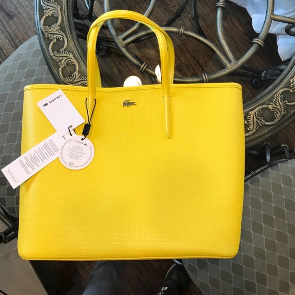 Brand new Lacoste all leather bag